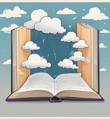 A cozy workspace with a laptop and colorful digital stickers on the screen.