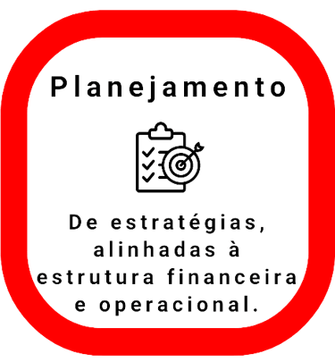 uma placa vermelha e branca que diz "planejamento"