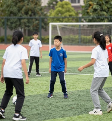 Boys and Girls playing at a Boys and Girls camp