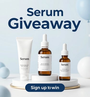 A microbiome Serum Giveaway! Sign up for a chance to win,