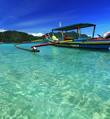 Pagang dengan air laut yg jernih