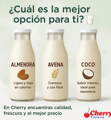 Leches vegetales evaluando el sabor y beneficio