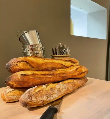 Baguette de pain - a KV à manger - Restaurant Samoëns