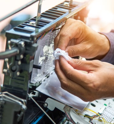 Instalando mufla de internet