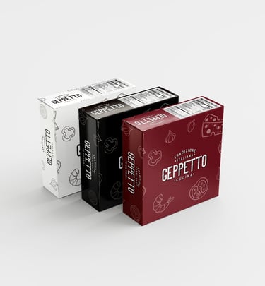 Geppetto Packaging design
