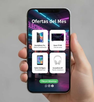 flyer vivo muestra distintos giros de negocios