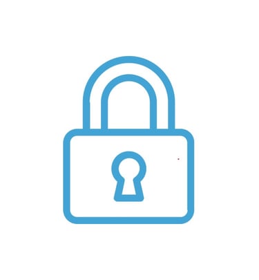 Blue padlock icon symbolizing licensed, bonded, and insured certified locksmith services