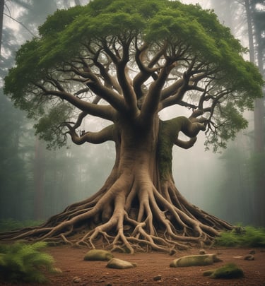 Nature setting used for outdoor healing activities.