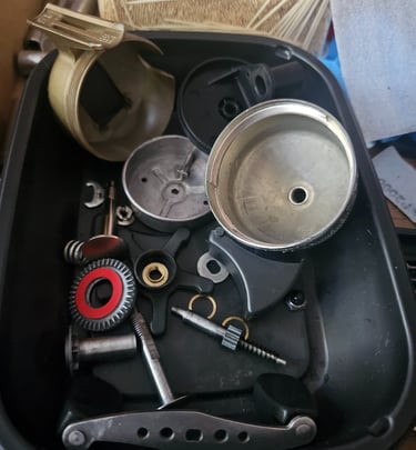 After complete cleaning and corrosion removal.