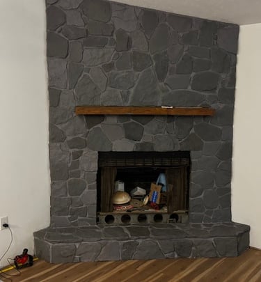 Fireplace refinish
