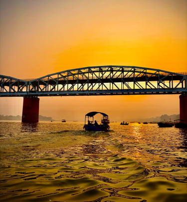 Sunset View From Namo Ghat