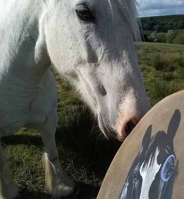 Horse blessing drum