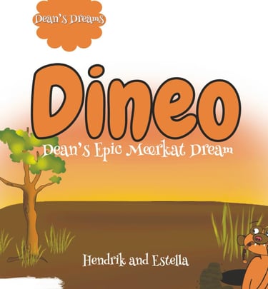 Dineo, Dean's Epic Meerkat Dream children's book cover