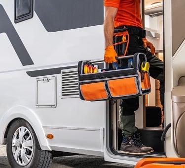 RVS AC repair Atlanta, travel trailer repair Atlanta, camper van mechanic, motorhome service Atlanta