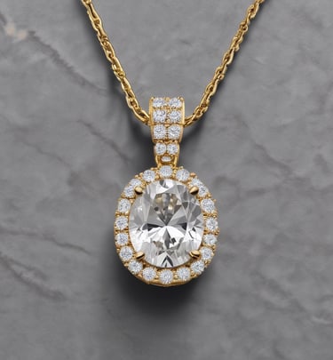  pendentif diamant naturel et or  18k 