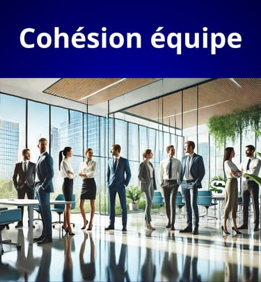 cohésion d'équipe, entreprise, professionnel, bien-être, outils professionnels