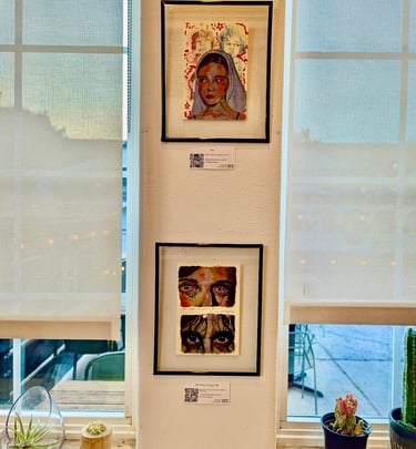 Takara Welter's Art Displayed at Argonaut Coffee and Biscuits in Leavenworth, WA 2025