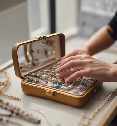 Samples of various bags and luggage displayed on a table showcasing craftsmanship