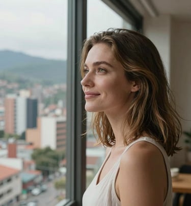 A happy couple receiving wellness treatments in a bright, modern clinic.
