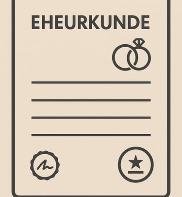 Certificado de Matrimonio alemán, traducción jurada al español