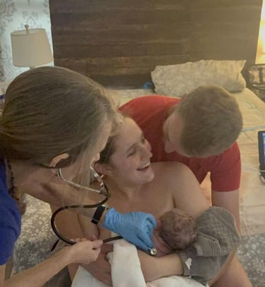 New Mother and Family