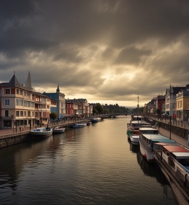 A person walks past a large advertising billboard for lifestyle serviced apartments. The billboard features text promoting one to three bedroom units with social facilities. In the background, a partially demolished or deteriorating building is visible. The scene is in black and white, adding a stark contrast to the modern advertisement and the old structure.