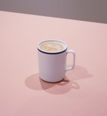 milk tea in a porcelain cup