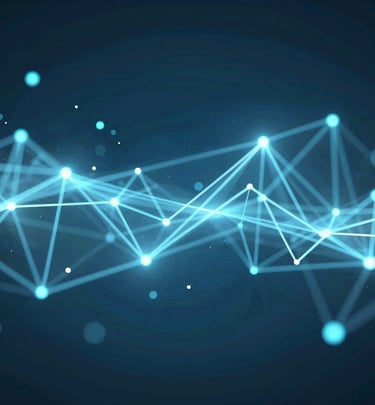 An abstract representation of data analytics with colorful graphs and charts.