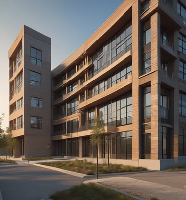 a house with a pool and palm trees