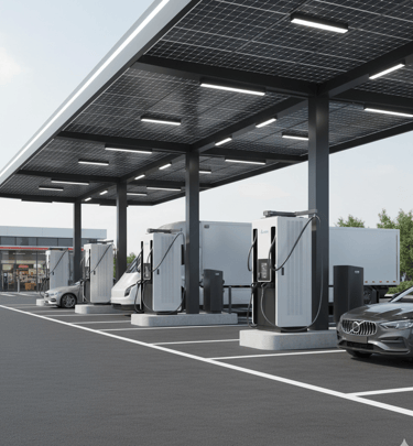 Ultrafast EV charging station in Doha, Qatar
