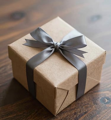 person holding white and red gift box