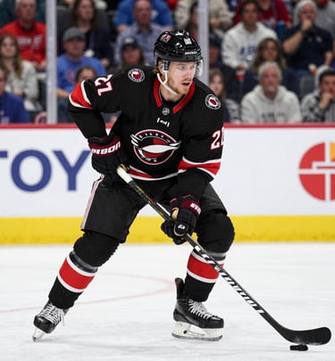 A customer proudly holding a recently purchased limited edition hockey card from CardVault Sports.