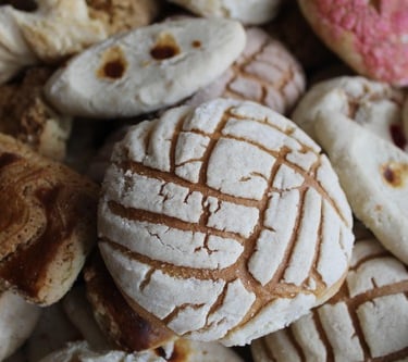 Concha de vainilla, pan típico de México