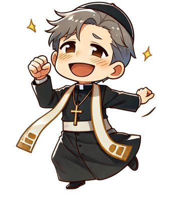 chibi priest from comedy novel