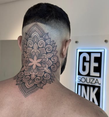 tatuagem geometrica mandala pontilhismo fortaleza
