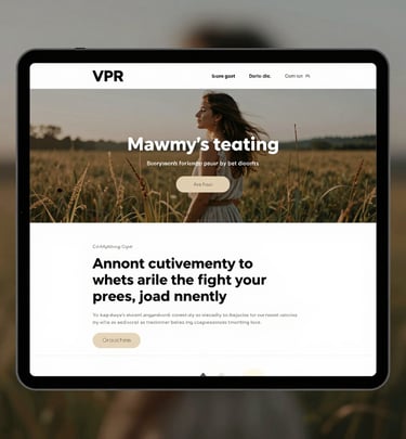 Minimalist website interface showing harmonious balance of form and function