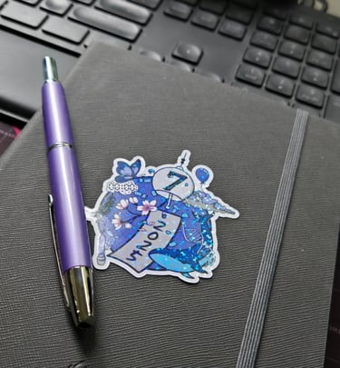 a pen and a pen on a notebook