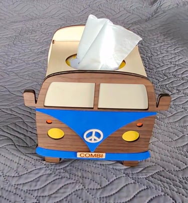a tissue paper towel holder van combi boite mouchoirs