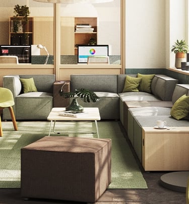 Accueil d'espace de bureau 