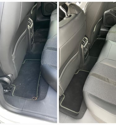 Intérieur voiture propre