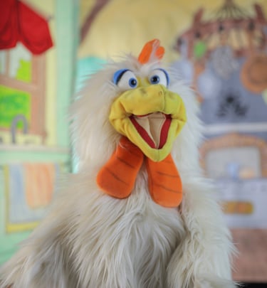 Heini der Hahn beim Eierdieb Staufenberger Puppentheater