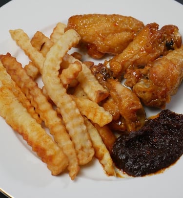 Ghanaian dish with shito