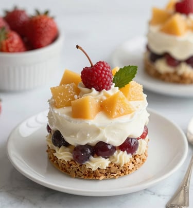A bright and cheerful bowl of mixed salad with colorful ingredients and a drizzle of dressing.