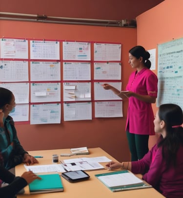 Participants engaging in a virtual training session on digital marketing.