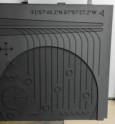 Juodo MDF Frezavimas