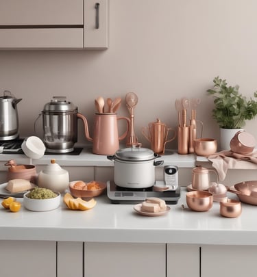 A collection of popular everyday products with price tags and affiliate links on a digital screen.