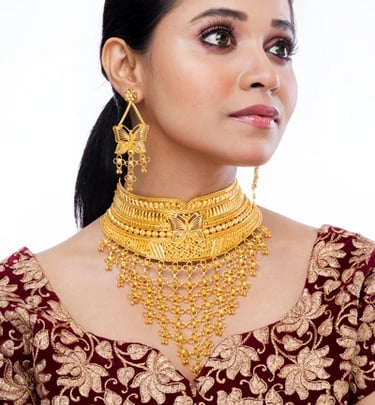City Girl Jewellery Gold-plated Gold Jewellery Set – Graceful Festive Style