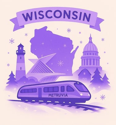 Official Brand Logo of Metruvia for Wisconsin
