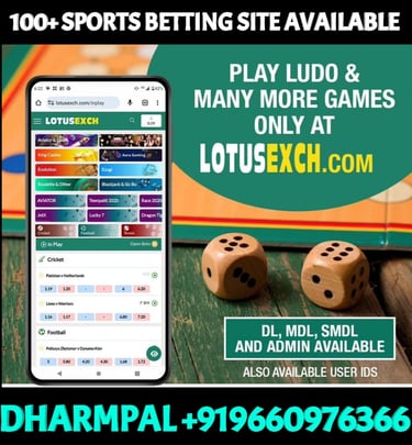 ONLINE CRICKET BETTING ID AVAILABLE DL MDL SMDL MASTER ID SUPER MASTER ID ADMIN ID AVAILABLE