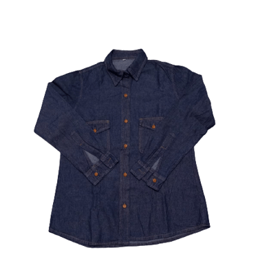 camisa jean dotación dama y caballero, camisa índigo para trabajo